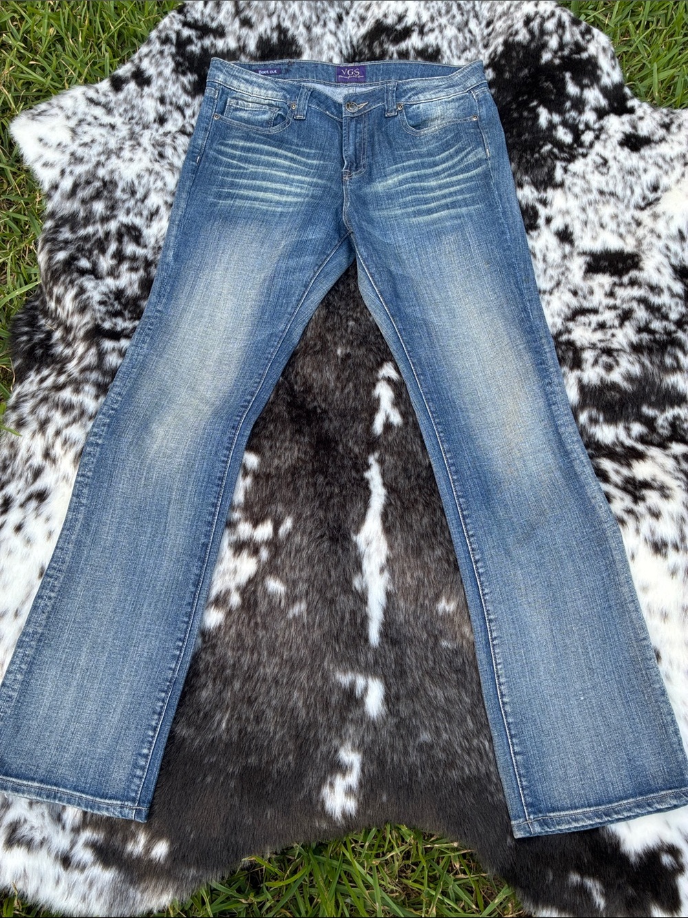 Vigoss Women's Faded Blue Bootcut Jeans
